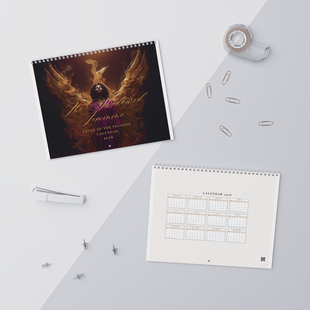 The Shadowed Feminine, Cycle of the Phoenix 2026 Wall Calendar for Women in Midlife