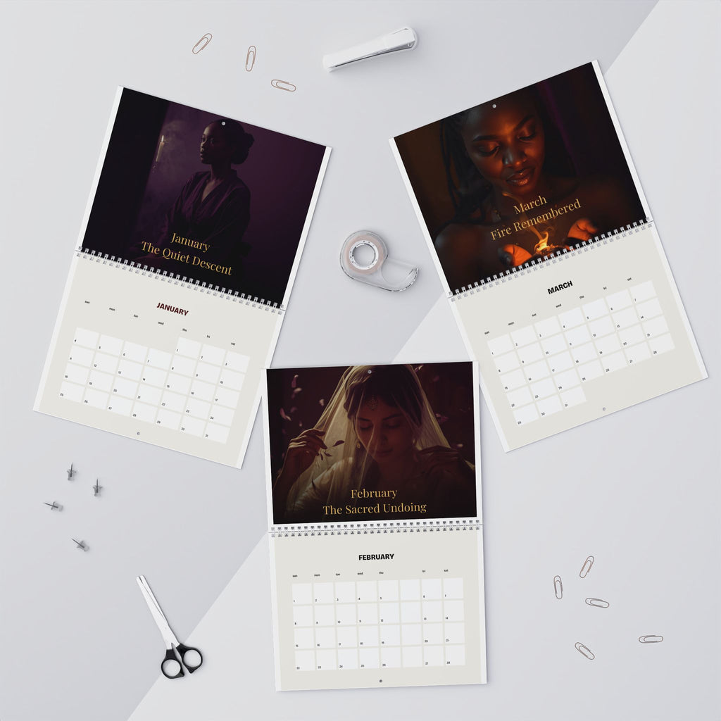 The Shadowed Feminine, Cycle of the Phoenix 2026 Wall Calendar for Women in Midlife